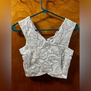Charlotte Russe Lace Crop Top